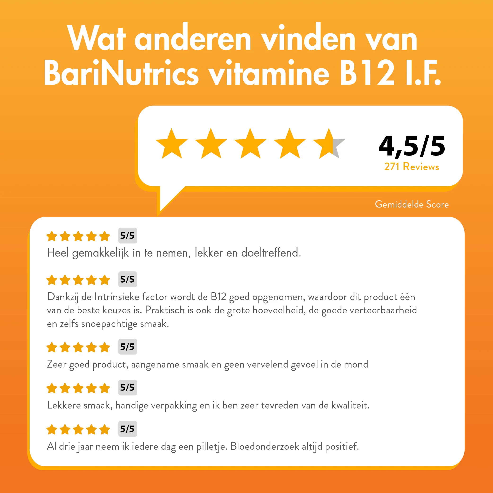 BariNutrics Vitamine B12 I.F. 90 Kauwtabletten - Image 5