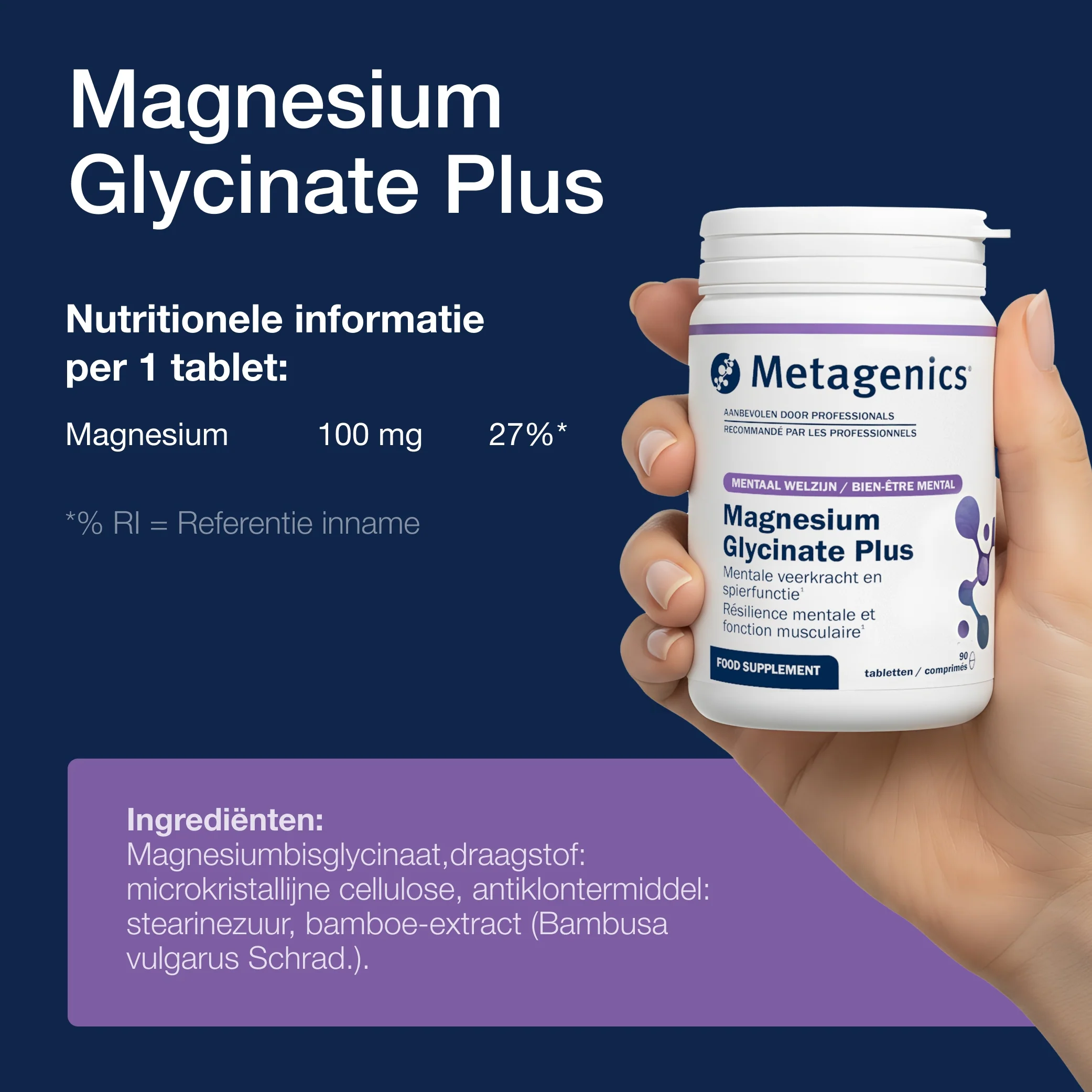 Magnesium Glycinate Plus 90 Tabletten - Image 6