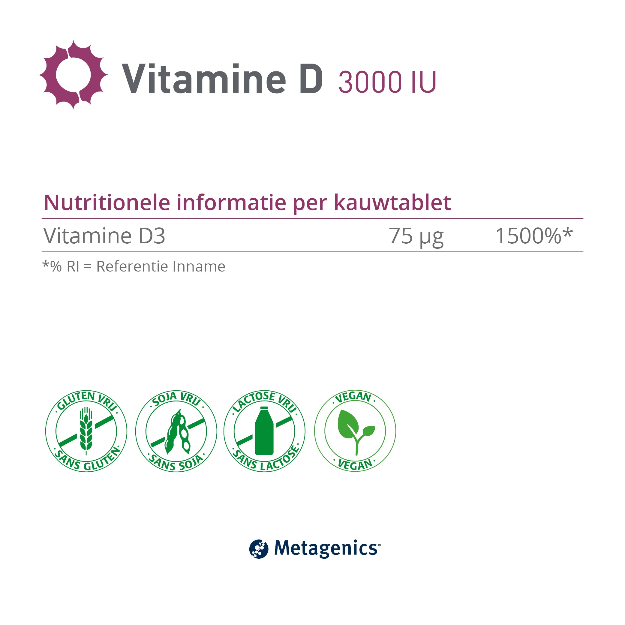 Vitamine D 3000 IU 168 Kauwtabletten - Image 4