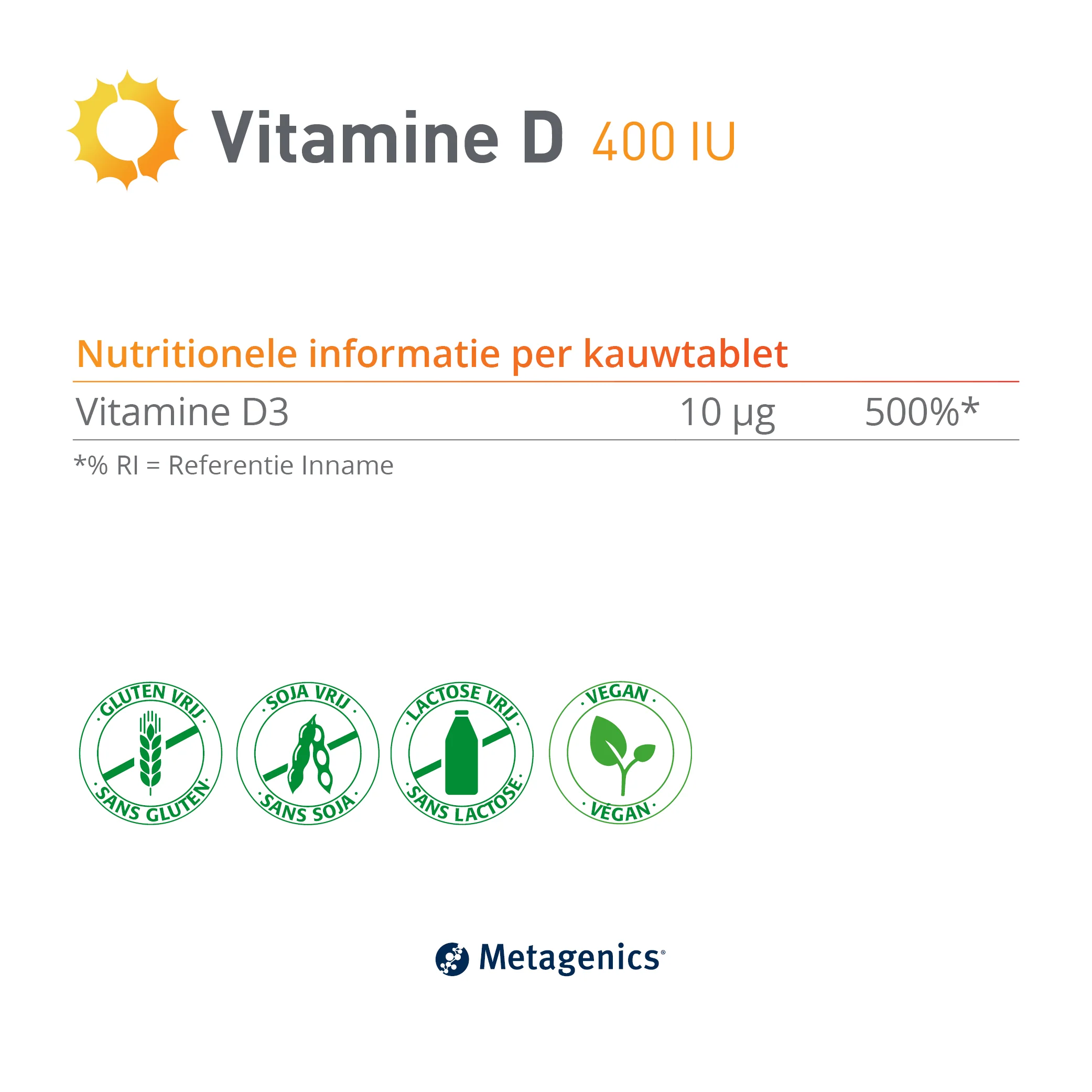 Vitamine D 400 IU Kauwtabletten - Image 4