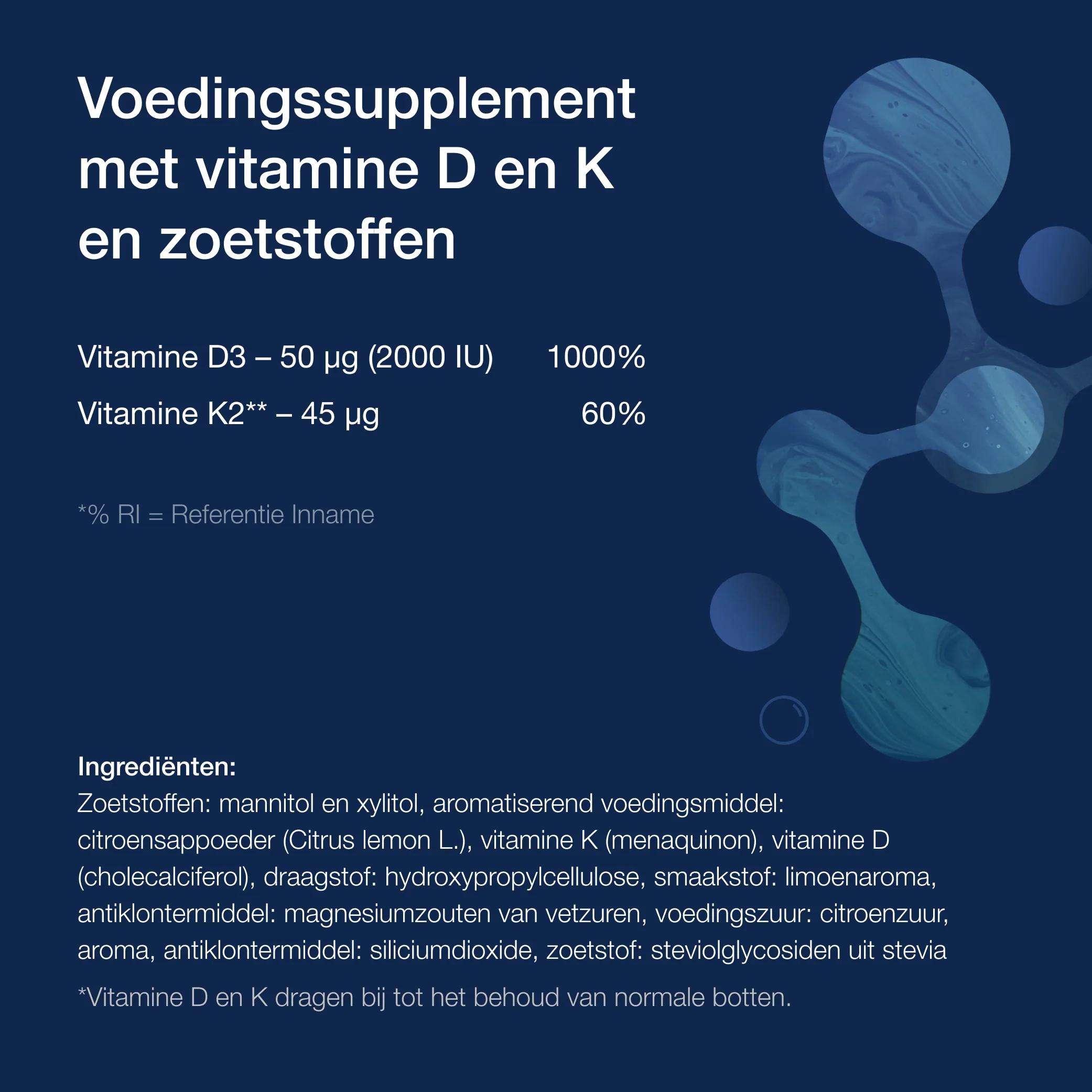 Vitamine D3 + K2 56 Kauwtabletten - Image 5